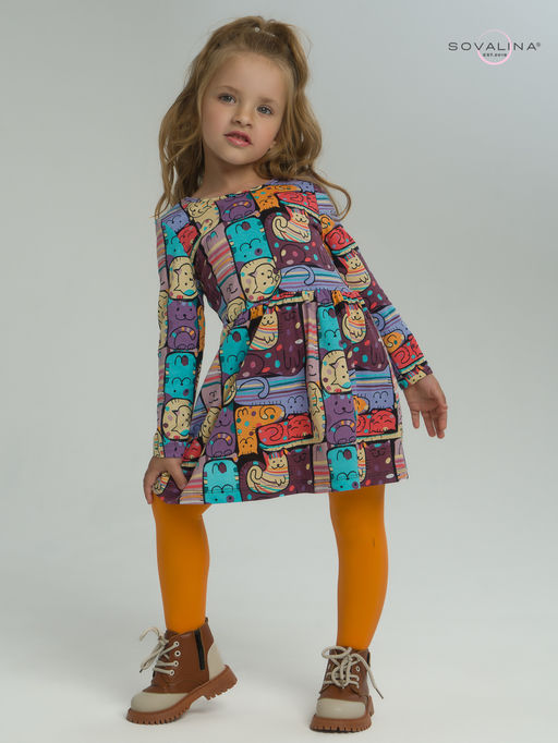 Платье Эля коты в горошек - Sovalina фото 29