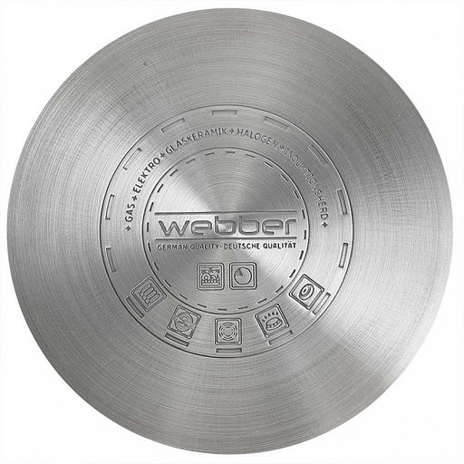 Кастрюля нерж. 4,2 л, 22 см, стекл. крышка, арт. ВЕ-158/2