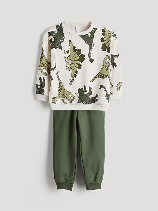 Bisiklet Yaka Erkek ?ocuk Sweatshirt ve E?ofman Alt