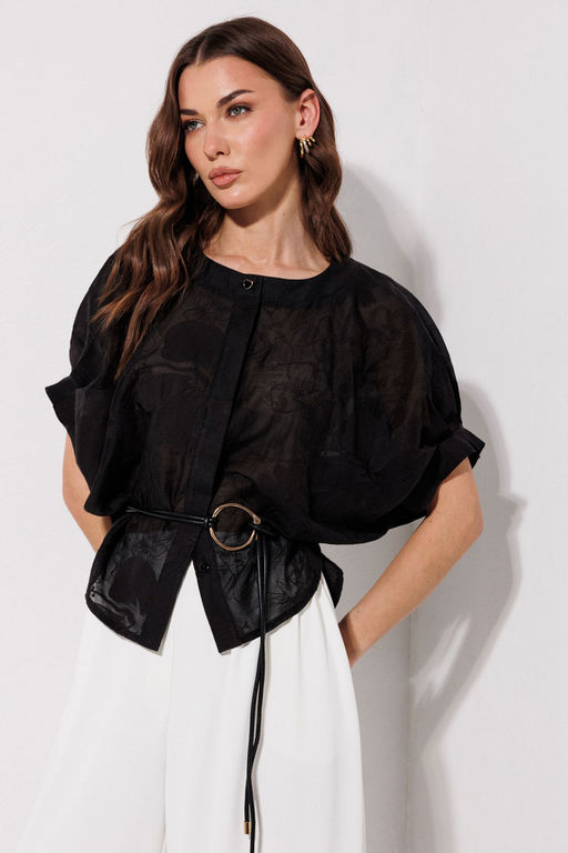 Блузка 4382 (черный) - Lyushe фото 3
