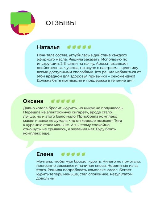 Комплекс эфирных масел Бросаем курить - Siberina фото 16