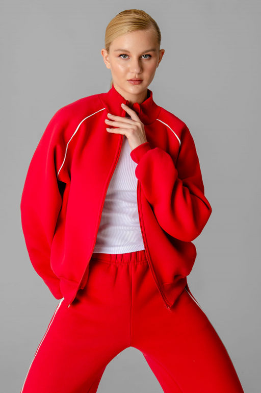 Арт. 2916 Костюм с начесом женский 44-52 (5 шт) Цвет:красный