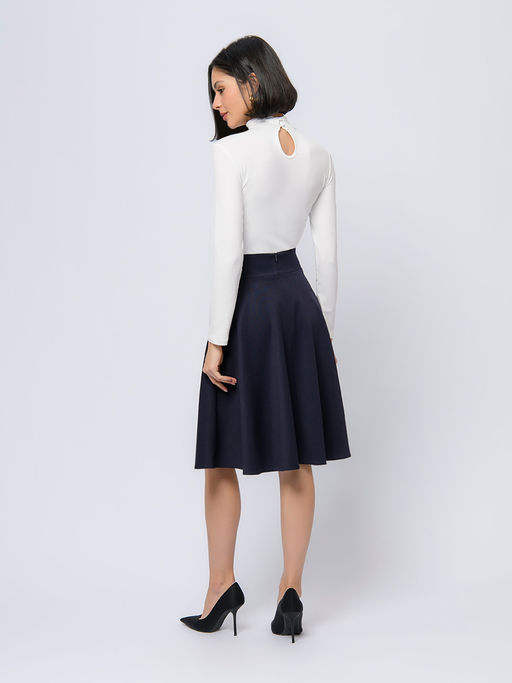 Юбка синего цвета расклешенная - 1001dress фото 2