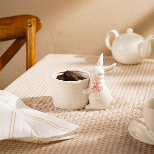 Конфетница SL Home Лесные кролики, 15?9?12.5 см, фарфор, белая - Simaland фото 6