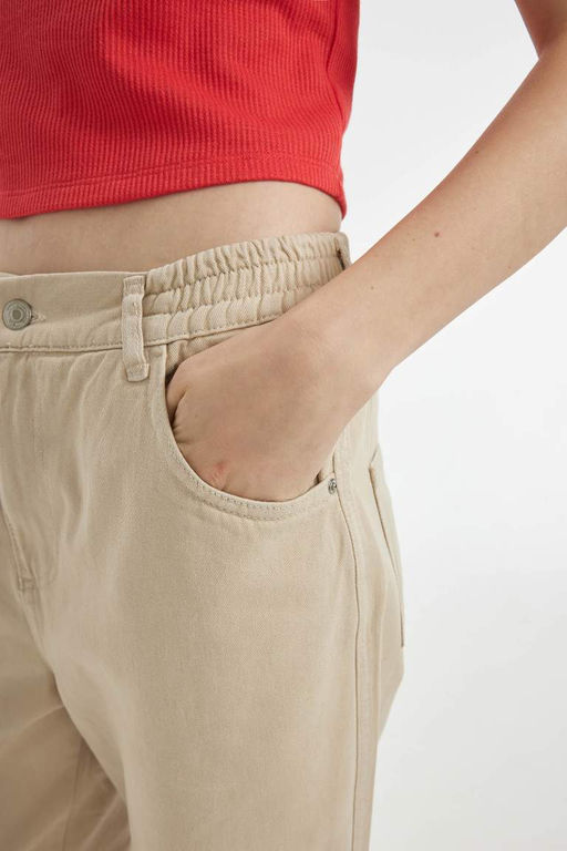 Брюки Cool Cargo Jogger из габардина с нормальной талией - Defacto фото 5