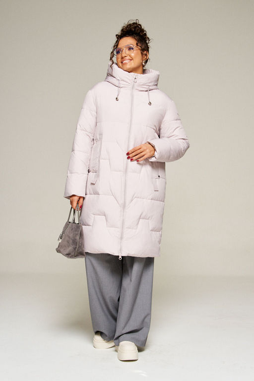 Пальто Beautiful Free 8018-Р жемчужный