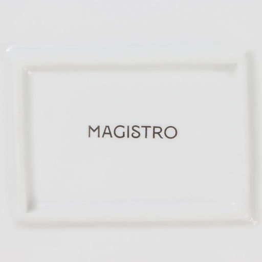Тарелка Magistro «Лакомка», 25×20 см, прямоугольная, фарфор, белая