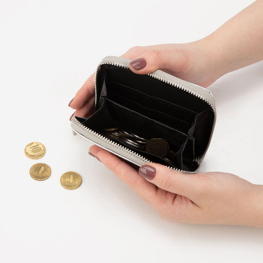 Кошелёк с голографическим эффектом Мопсики, 12.5х9х2 см - Nazamok фото 6