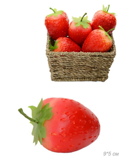 Муляж Клубника 9 см / 33-15 /уп 150/300/