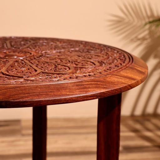 Столик кофейный, 45×45×50 см, дерево шишам