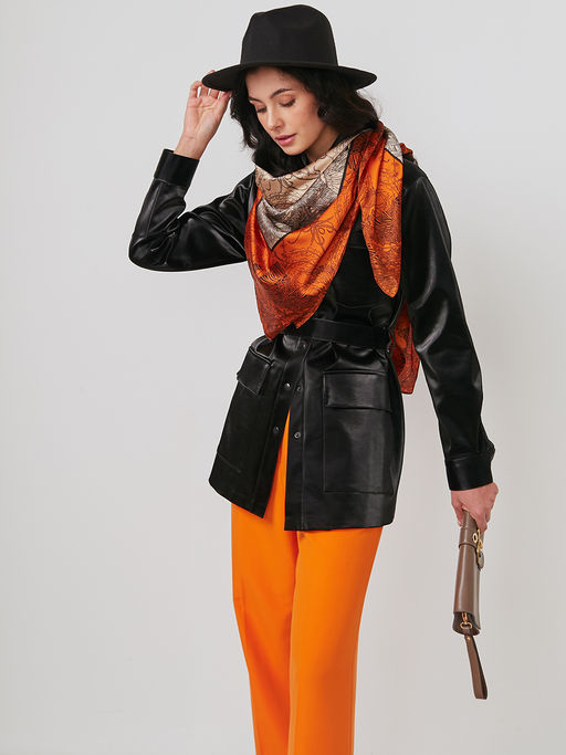 Большой, мягкий, тонкий и очень нежный двусторонний платок с рисунком - Tantino фото 3