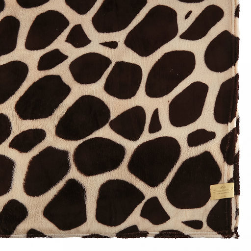 Плед/покрывало 150х200см "Сон жирафа", велсофт "California" набивной, полиэстер 100%, плотность 160г/м2, упаковка: 16х33см пояс бумажный, "Домашняя мода" (Россия)