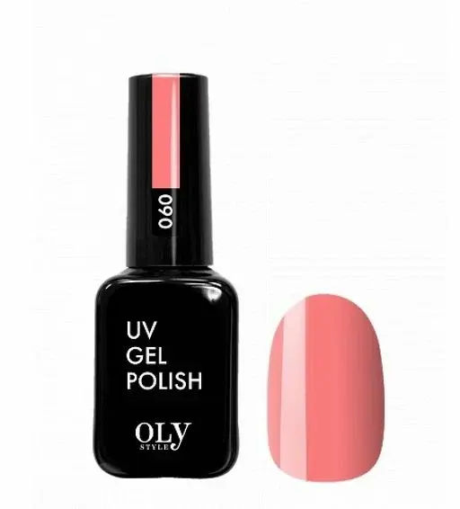 OLYSTYLE Гель-лак для ногтей тон 060 кораллово-розовый неон