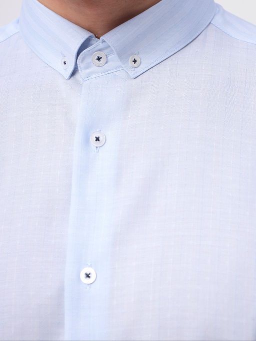 Сорочка мужская длинный рукав GREG 211/131/3350/Z/b  фото 6