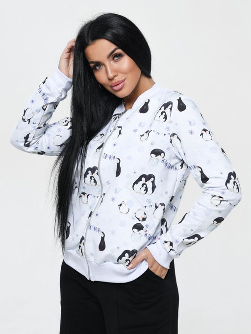 Бомбер женский Пингвины - Милана фото 4