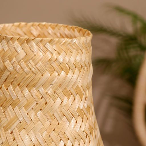 Вазочка, 15×15×18 см, плетёная, бамбук