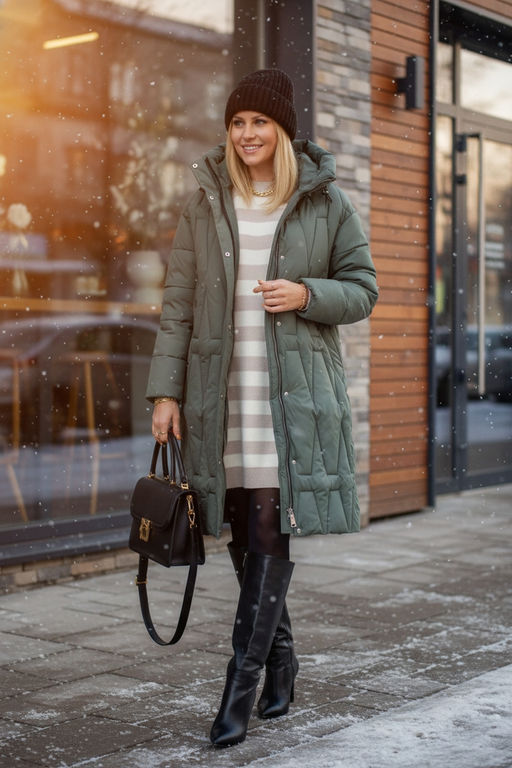 Зимняя куртка удлиненная, арт.28117