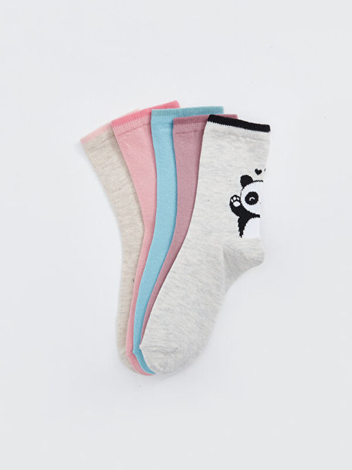 Desenli K?z ?ocuk Soket ?orap 5li - Waikiki фото 2