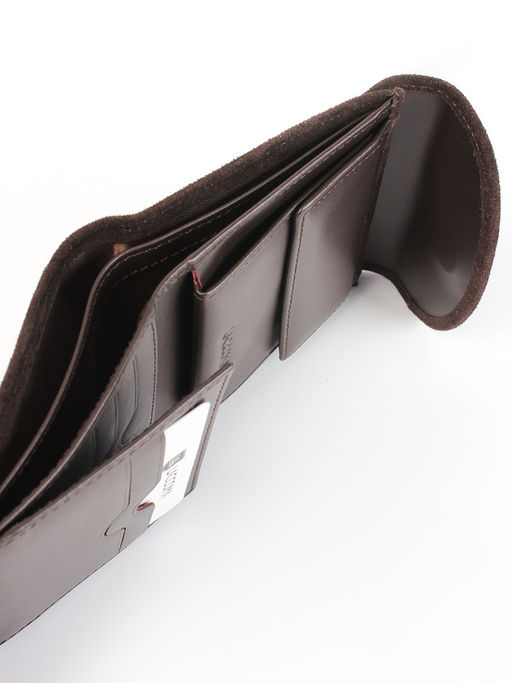 LACCOMA кошелек LA-2075-З-темно-коричневый натуральная замша