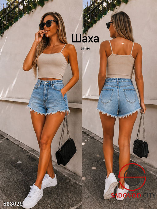 Джинсовые женские шорты - Bruno фото 2