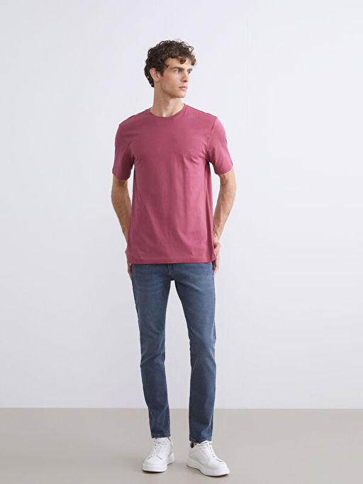 Bisiklet Yaka Penye Erkek Ti??rt