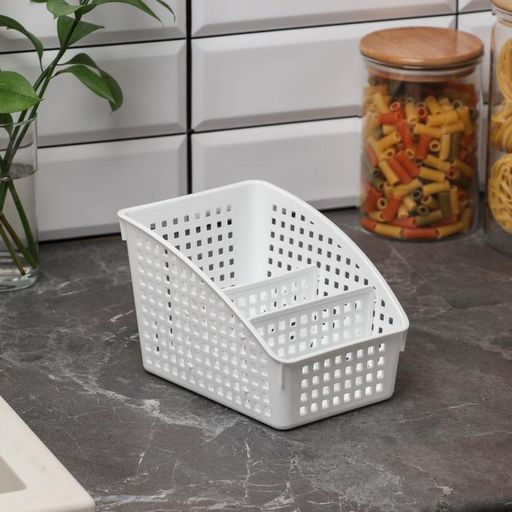 Органайзер Лофт с перегородками широкий 180х135х120мм (белый) 672006 Виолет - Виолёт фото 7