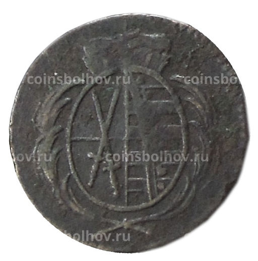 Монета 1 пфенниг 1796 года Германские государства  Саксония