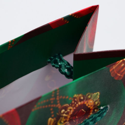 Цена за 3 шт. Пакет подарочный новогодний под бутылку, упаковка Шары, 12?36?8.5 см - Simaland фото 4