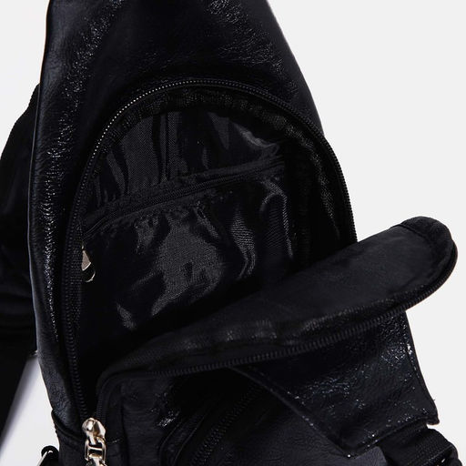 Сумка слинг, искусственная кожа, цвет чёрный - Simaland фото 5