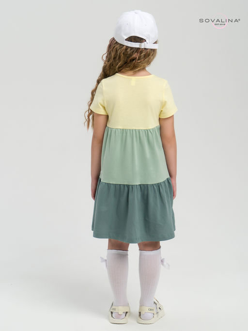 Платье Тия желтый-полынь-хаки - Sovalina фото 12