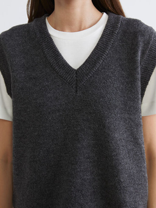 V Yaka Kad?n Triko S?veter