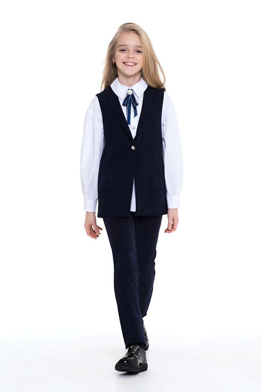 Школьный жилет для девочки Mooriposh, модель 1107/1