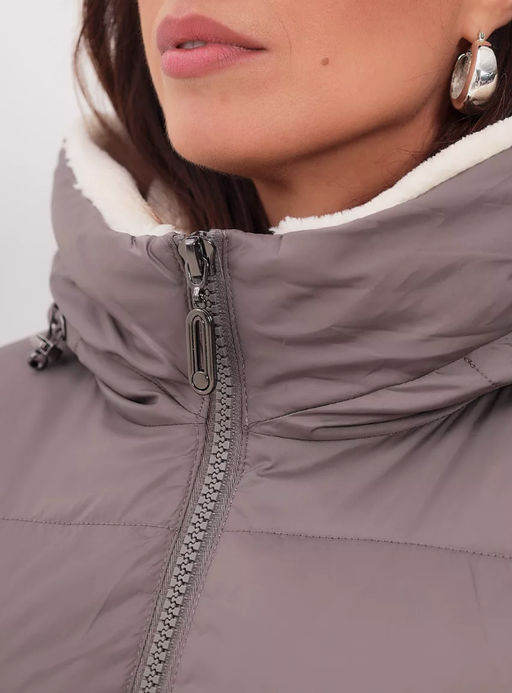 Пуховик с капюшоном Био-Пух ,мех - Lawinter фото 8