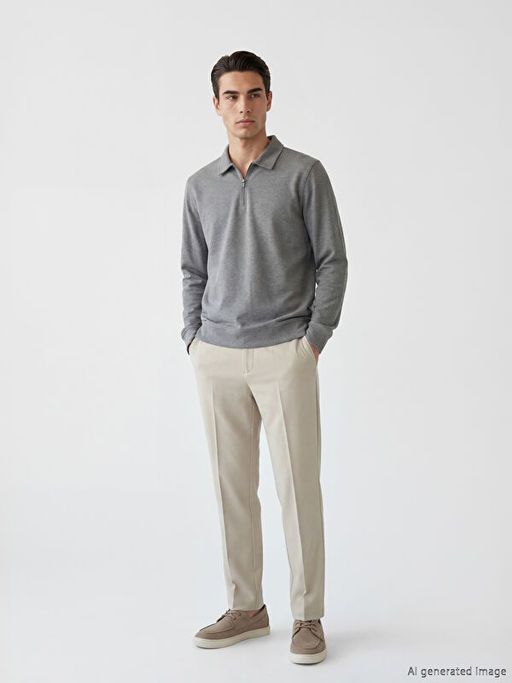 Polo Yaka Erkek Sweatshirt - Waikiki фото 2