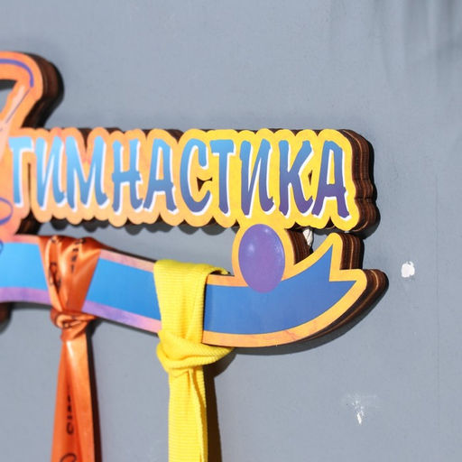 Медальница с наклейкой Гимнастика 26х12х0,6 см - Дарим Красиво фото 2