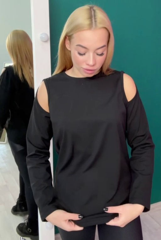 Лонгслив из хлопкового трикотажа с лайкрой - Solo mio фото 12