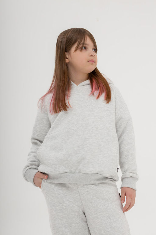 068 Детский костюм с палаццо, серый меланж - Knitka wear фото 7