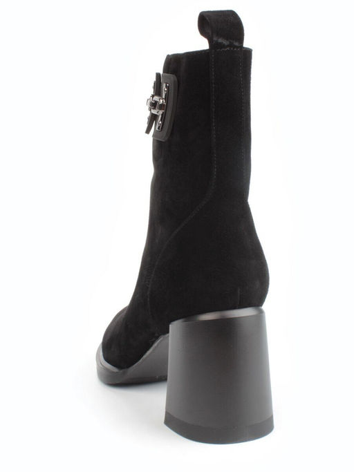 04-M3-L811 BLACK Ботинки зимние женские (натуральная замша, натуральный мех)