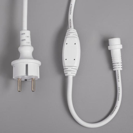 Гирлянда «Занавес» 2×6 м, IP65, УМС, белая нить каучук, 1000 LED, свечение тёплое белое, 220 В