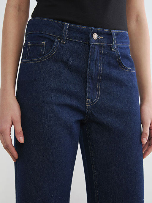 Wideleg Kad?n Jean Pantolon