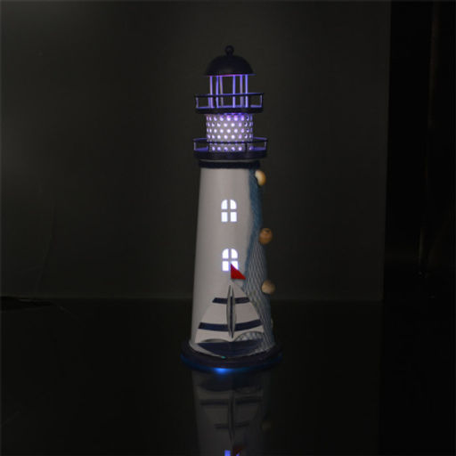 Сувенир Маяк 29 см / M001ABCD /уп 48/LED подсветка - ГалеонТрейд фото 3