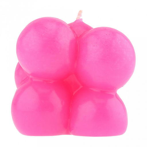 Свеча д5,7см, h5,5см, малая, фуксия, время горения 6 часов (Россия)