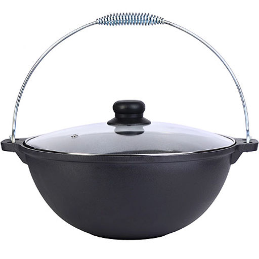 31163 Казан чугун 6 л, крышка, ручка.MB (х1) - Mayer&boch фото 2