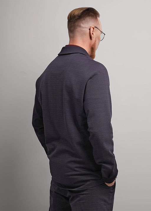 CLE Куртка муж. 452508/03ан т.серый/т.бордовый - Clever wear фото 2