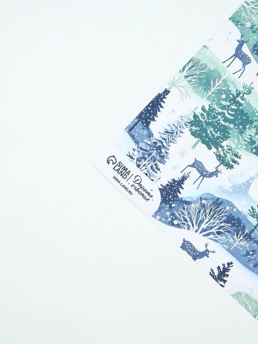 Набор упаковочной бумаги с наклейками «Новый год», 6 листов, 70 × 100 см