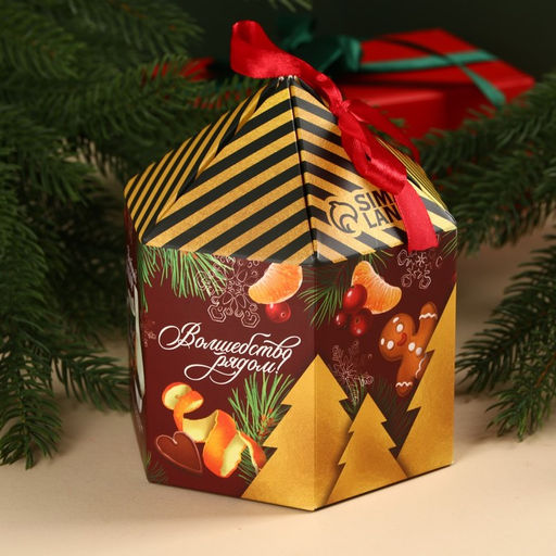 Подарочный набор Верь в чудеса: чай чёрный, вкус: глинтвейн, 50 г., кружка 300 мл., носки 36 - 39 размер - Фабрика счастья фото 7