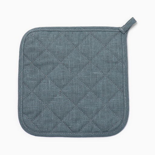 Набор кух. Этель ECO turquoise: варежка 15х28см, прихватка 19х19см, 100% лён, 245 г/м2  фото 5