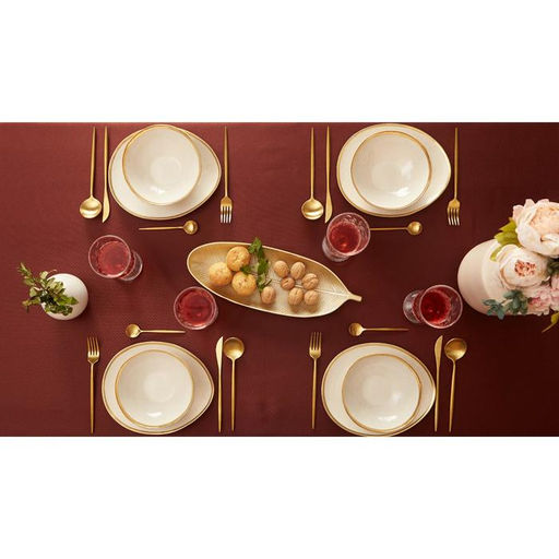 Скатерть Этель Cozy 150*220 +/-3см, цв.шоколад, пл. 192 г/м2, хл с ВГМО  фото 7