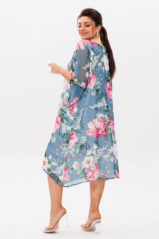 Платье ANELLI 1559 цветок миндаля  фото 3