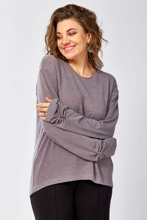 Джемпер BegiModa 4154 Фиолетовый пепел  фото 6